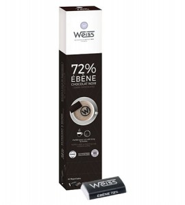 Napolitains Noir Ebène 72% Weiss